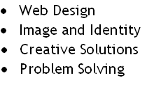 Web Design, Image and identity, Creative solutions, Problem Solving